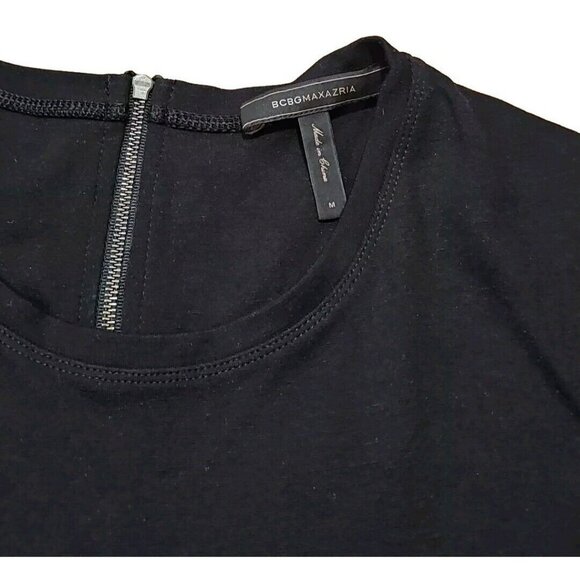 BCBGMaxAzria Black Peplum Blouse - Picture 2 of 7